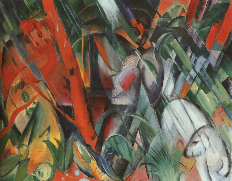 Franz Marc In the Rain Germany oil painting art